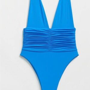 Riot Swim Blue Women's One Piece Swimsuit -MODERATE COVERAGE VERSION